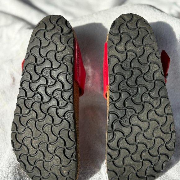 Birkenstock Gizeh Red Patent Leather Size 37 - Picture 2 of 7